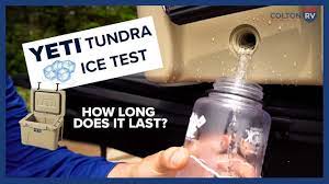 a yeti cooler yeti tundra ice test