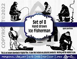 Ice Fishing Svg Bundle 02 Digital