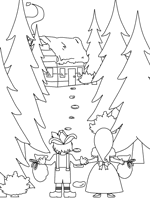 Add coloring page to forum. Hansel And Gretel Coloring Pages