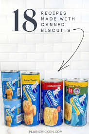 canned biscuit recipes plain en