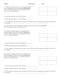 Learn how to work a monohybrid punnett square with these examle monohybrid cross problems.i use a worksheet from sciencespot here is the . Punnett Squares Instruction Practice Assignment 50 Pts Kathy Egbert Library Formative