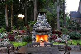 Outdoor Stone Fireplaces Outdoor Fireplace
