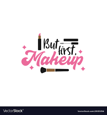 makeup e lettering typography