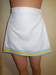 Ucla White Skirt Cheerleader Uniform Football Game Halloween Costume New