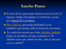 El barbero del pueblo y amigo de don. Ppt Sancho Panza Powerpoint Presentation Free Download Id 1190033