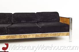 mid century cork and chrome sofa