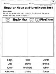 Thank you for visiting my post on second. 1st Grade Common Core Language Practice Sheets Freebie Singular And Plural Nouns Teaching Writing Plurals