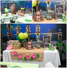 sloth themed birthday party at the