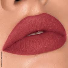 beautiful woman lips with fashion