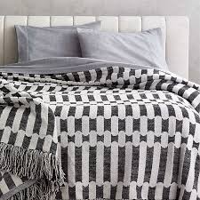 Modern Unique Bed Throw Blankets Cb2
