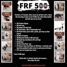 500 rep firefighter workout
