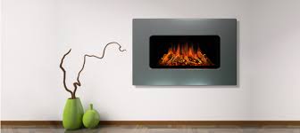 Wall Mounted Slim Azure Electric Fire