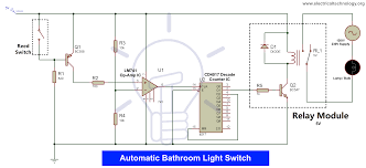 Automatic Bathroom Light Switch Circuit Diagram Bathroom