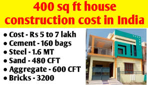 400 Sq Ft House Construction Cost In