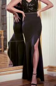 black sequin maxi dress by abbey clancy
