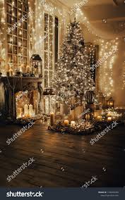 Warm Cozy Evening Christmas Room Interior Stock Photo Edit