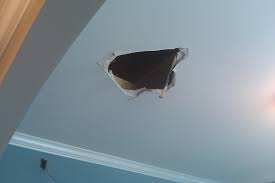 how to repair a plaster ceiling hole