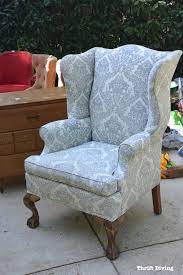 how to reupholster a wingback chair a