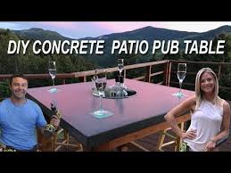 How To Make A Concrete Patio Pub Table
