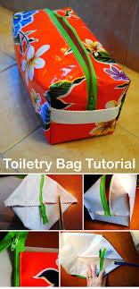 boxy travel toiletry bag tutorial diy
