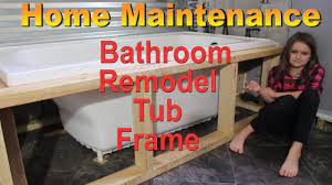 how to build a bathtub frame you