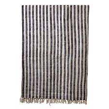 carpet mys black white striped 170x230 l