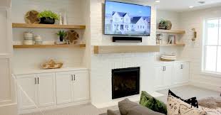 White Brick Wall With A Faux Panel