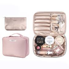 vonter makeup train cases professional travel makeup bag cosmetic cases organizer portable storage bag for cosmetics makeup brushes toiletry travel