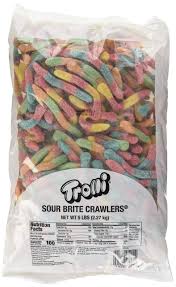 trolli sour brite crawlers gummy worms