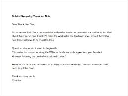 sympathy thank you note template 8