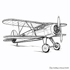 airplane coloring pages free printable