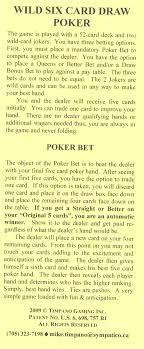 We did not find results for: Wild Six Card Draw Poker Discussed In Table Games Gambling At Wizard Of Vegas