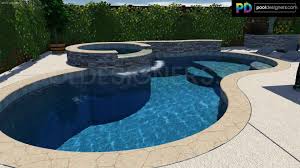 freeform pool spillover spa loungers