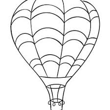 Balloon Coloring Paper Best Unusual Hot Air Balloon Templates 12