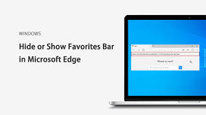 show favorites bar in microsoft edge