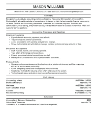 Sample Resume For Accountant Accounting Clerk Resume Sample Senior
