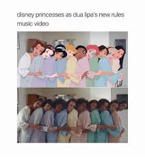 Premiered on july 7, 2017. Disney Princesses As Dua Lipa S New Rules Music Video 0 Disney Meme On Me Me