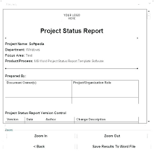 Daily Work Summary Template Progress Report Format Word