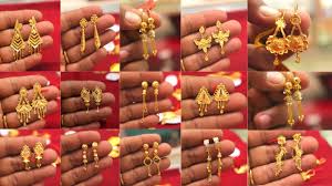under 3 grams gold earrings designs