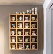 32х26 Inches Wooden Coffee Mug Shelf