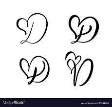 The most common word used for traditional japanese tattoo designs is horimono. Vector Set Of Vintage Floral Letter Monogram D Calligraphy Element Valentine Flourish Hand Drawn Hea Alphabet Tattoo Designs Letter D Tattoo Tattoo Lettering