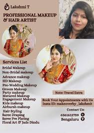 lakshmi makeup artist in kagadpura