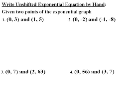 Unit 5 Graphing Exponential Functions A