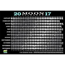 Lunar Phase Calendar 2017 Calendar Template 2019