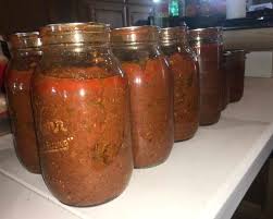 spaghetti sauce with meat for canning