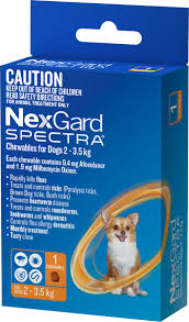 The most frequently reported adverse reactions the most commonly reported adverse reactions found in nexgard for dogs include vomiting, itching, diarrhea, lethargy and lack of appetite. Nexgard Spectra For Dogs 2 3 5kg 1 Pack
