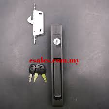 Wl J6 Black Flush Lockset Aluminium