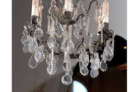 Rococo Revival French Six Light Crystal