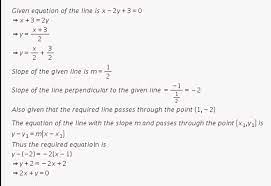 Find The Equation Of Line Perpendicular