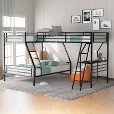 metal loft bed space saving twin over